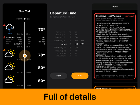Weather on the Way iPad screenshot 4 - Weather app
