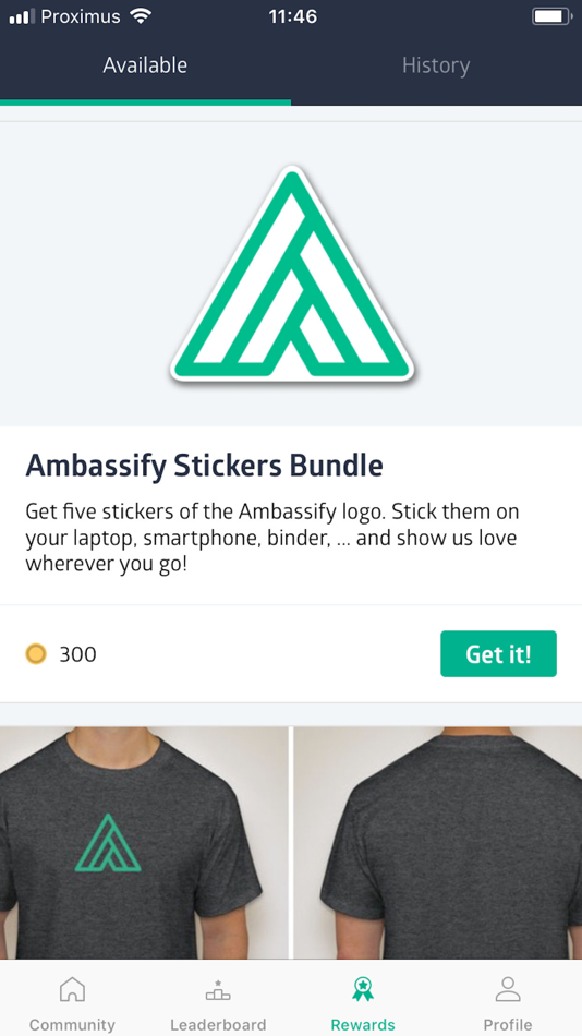 #2. Ambassify (iOS) 来自: Ambassify