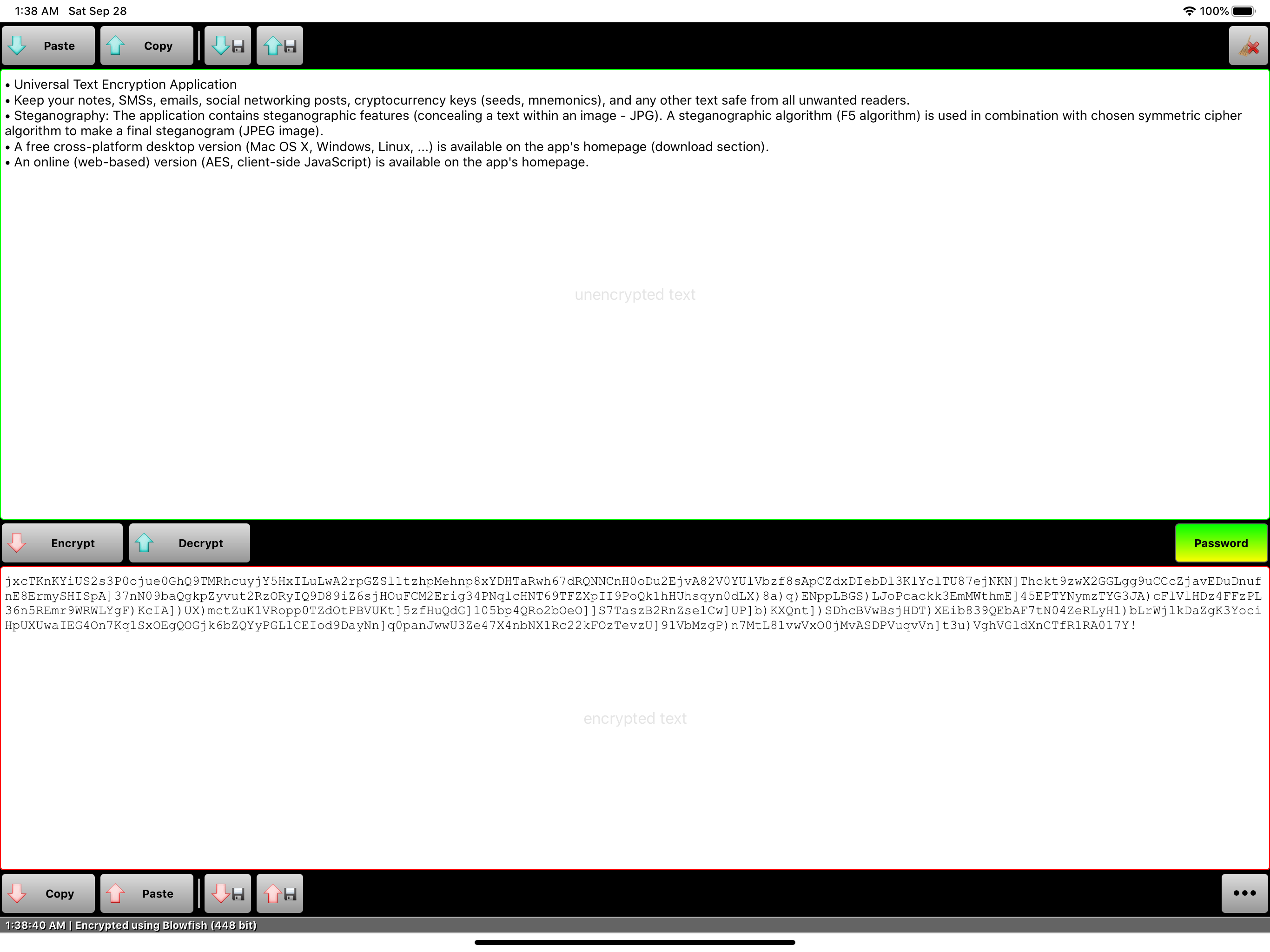 Paranoia Text Encryption Lite