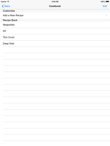 zaCalc2 iPad screenshot 4 - Food & Drink app