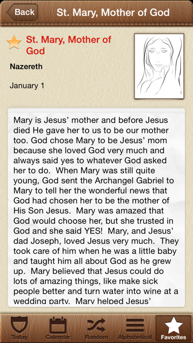 Screenshot #1 pour Saint of the Day Stories