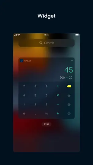Screenshot von Calzy auf dem iPhone 9