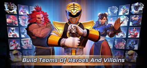 Power Rangers: Legacy Wars - Explore the vast collection of heroes and villains, including the legendary White Ranger and guest fighters like Ryu and Chun-Li, for strategic team building.