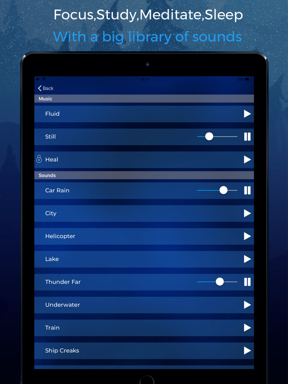 Screenshot #5 pour Fluid - Relax Meditate Sleep