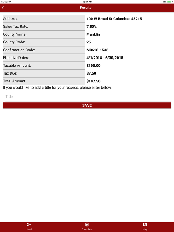 Ohio Taxes iPad screenshot