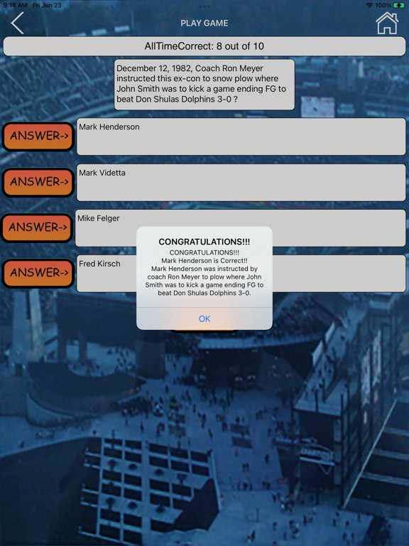 Screenshot #6 pour Trivia for NE Patriots Fans