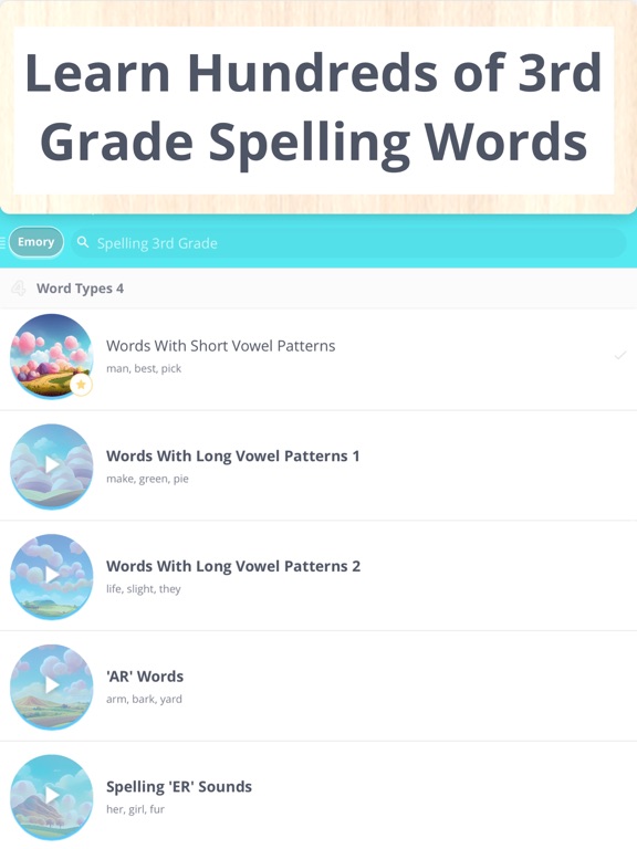 Learn Spelling 3rd Grade iPad screenshot 5 - Education app