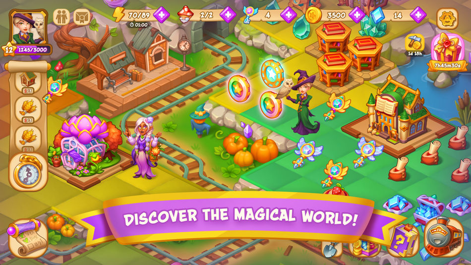 #1. Magic School - Wizard Merge (iOS) Podle: Becube Co Ltd