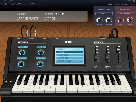 KORG Module Pro iPad app afbeelding 6