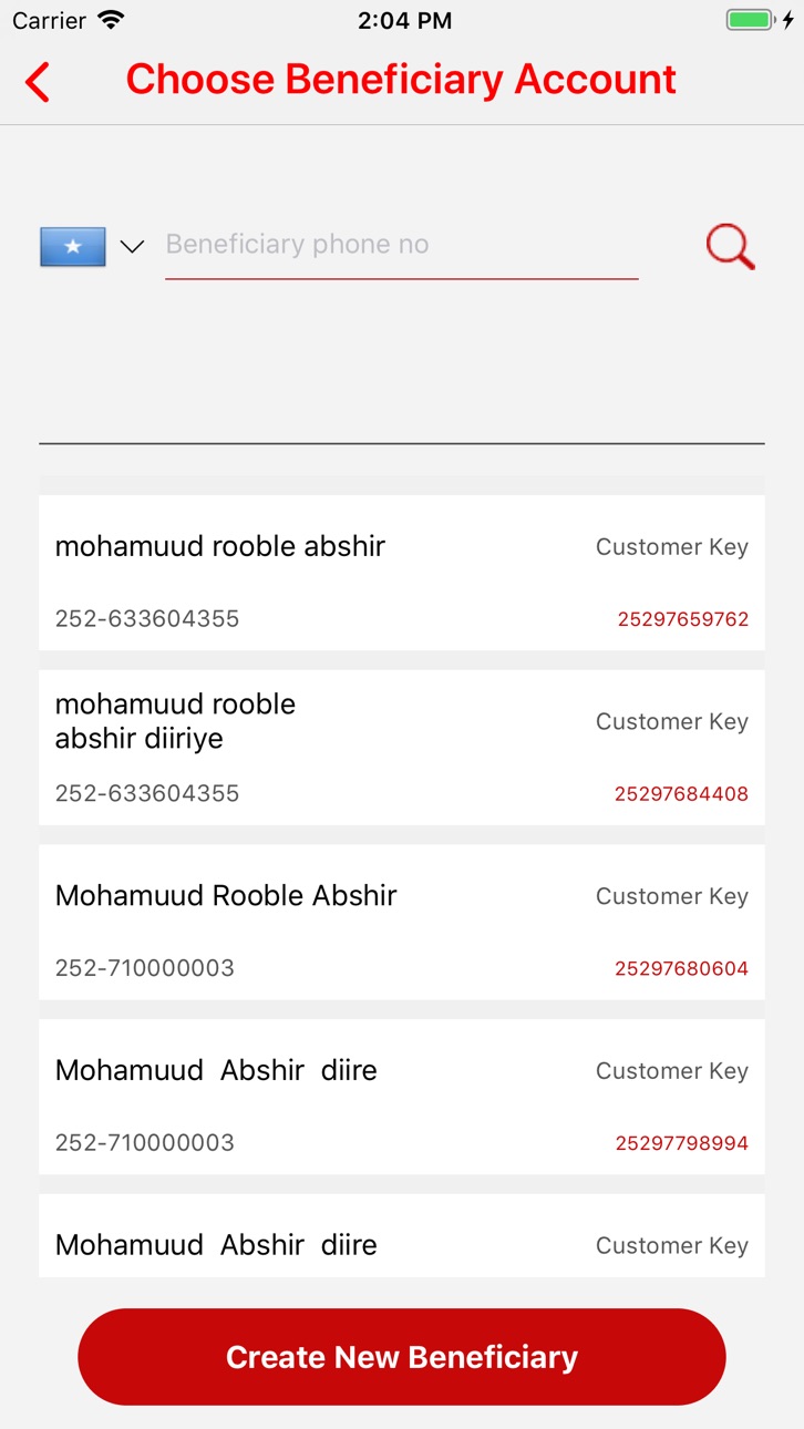 iPhone screenshot