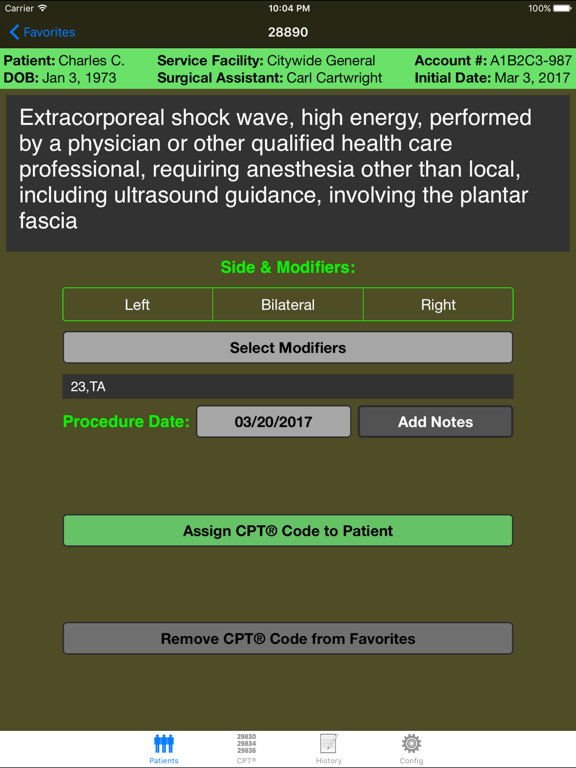 Mobile Coder Foot & Ankle iPad screenshot 5 - Medical app