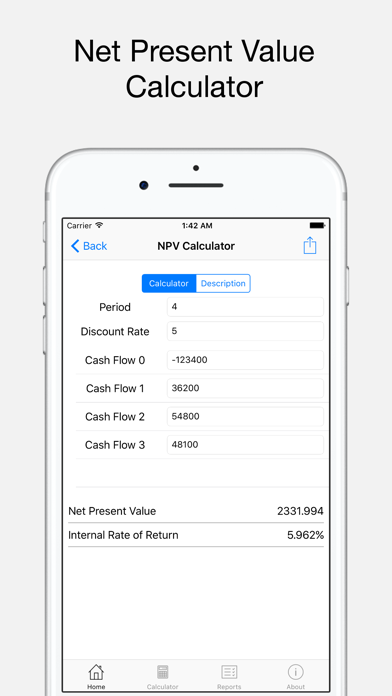 BA Financial Calculator Plus iPhone screenshot 4 - Finance app