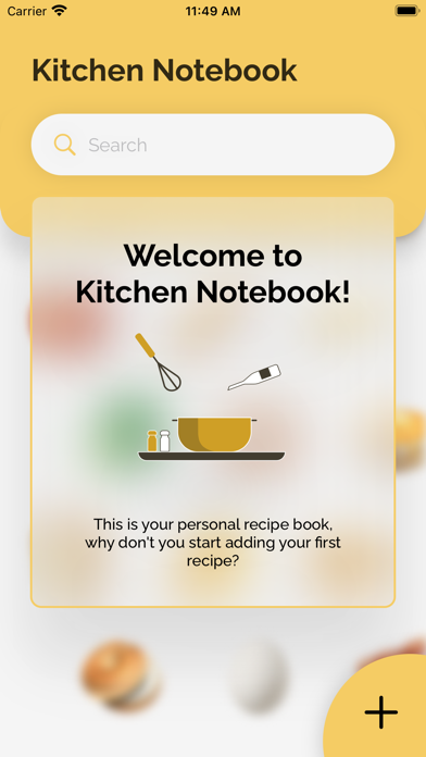 Kitchen Notebook Screenshot