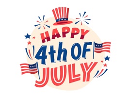4th July Stickers Set