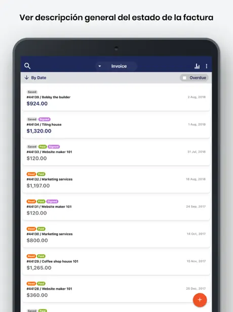 Facturas, ofertas y recibos