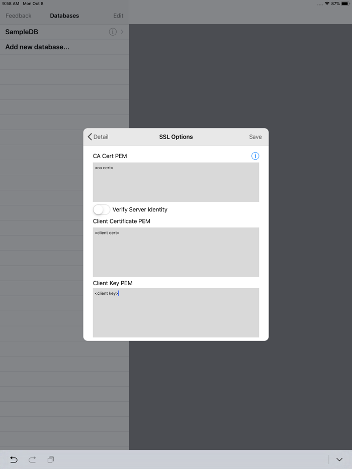 MySQL QueryDB SSH Client