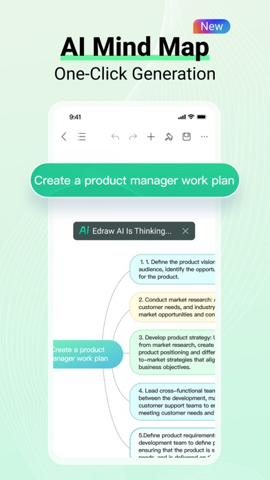 Screenshot #3 pour EdrawMind: AI Mind Map, Notes