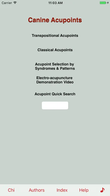 Canine Acupuncture Point screenshot 1 of 5