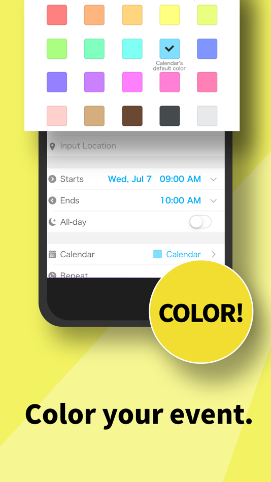 #3. Simple Calendar - SimpleCal (iOS) 由: Yohei Fujikawa