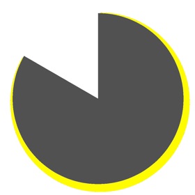 Circle timer - pie chart timer