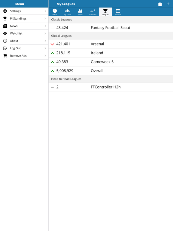 Fantasy Football Controller iPad screenshot 6 - Sports app