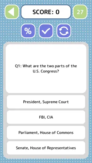 US Citizenship Quiz - Game screenshot 3