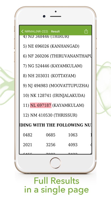 Lottery Results : Kerala Screenshot