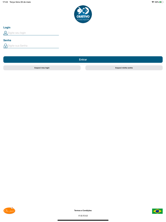 Colégio Objetivo Pouso Alegre iPad screenshot