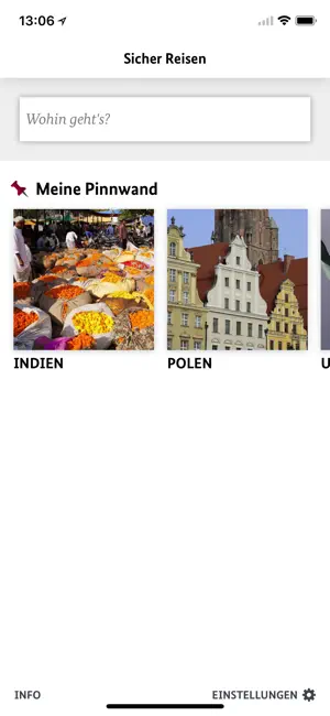 Sicher Reisen iPhone screenshot 4