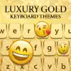 Luxury Gold Keyboard Themes delete, cancel