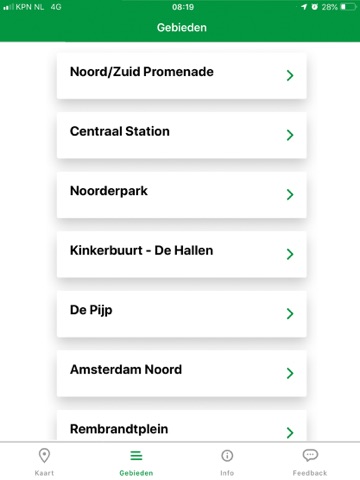 Fiets Amsterdam iPad screenshot
