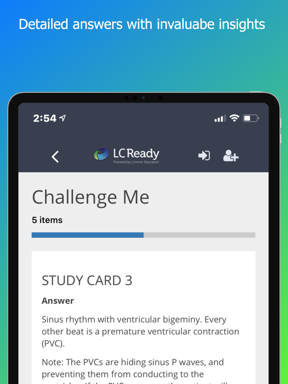 ECG Challenge iPad screenshot 4 - Medical app