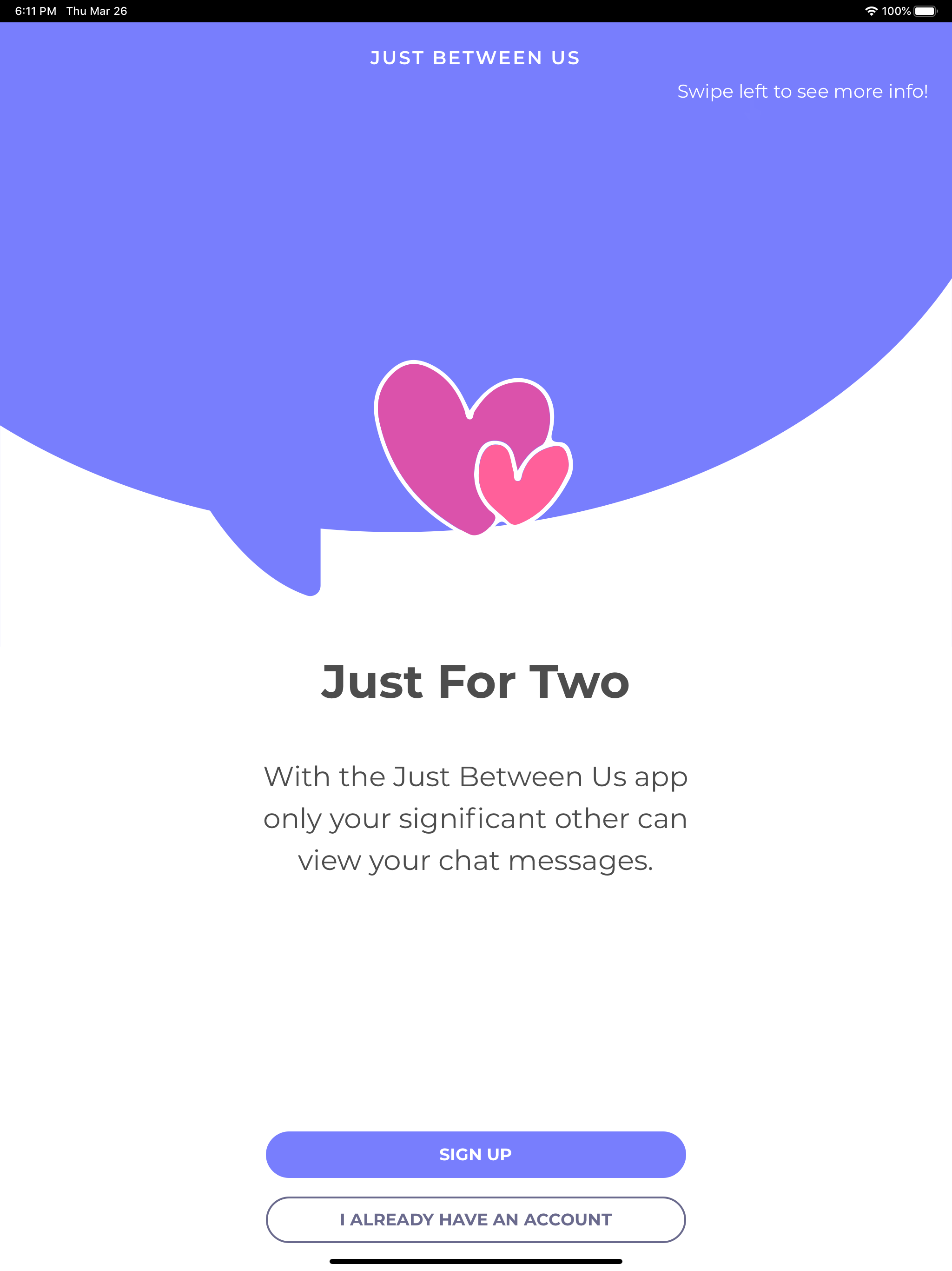 Just Between Us - Couples Chat