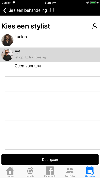 App screenshot