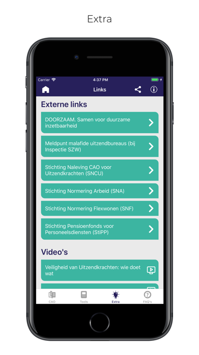 CAO voor Uitzendkrachten Screenshot