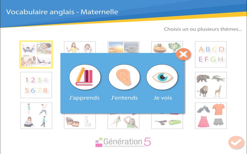 Screenshot #2 pour Vocabulaire anglais Maternelle