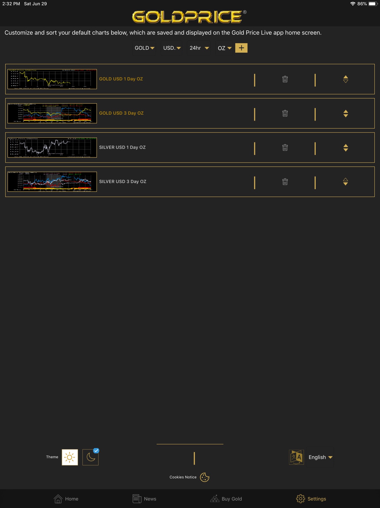 Screenshot 11 of Gold Price Live