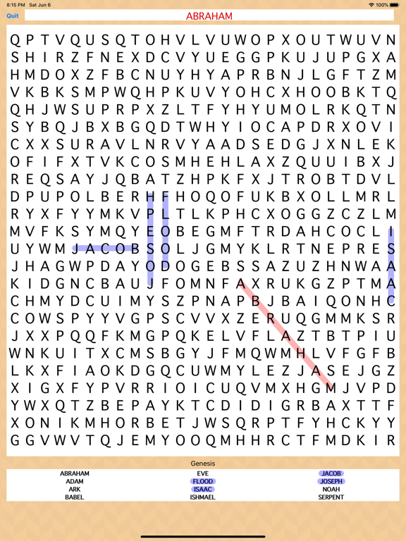 Screenshot #4 pour Giant Bible Word Search