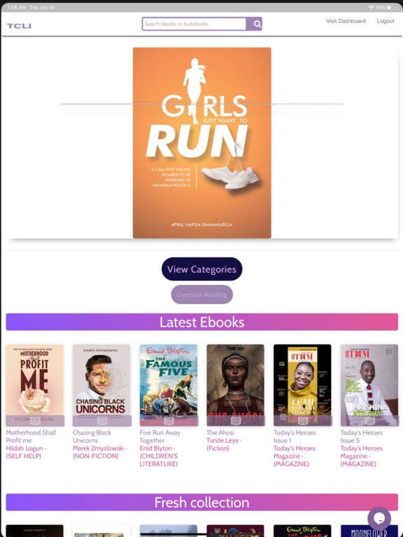 TCLI Library iPad screenshot 2 - Book app