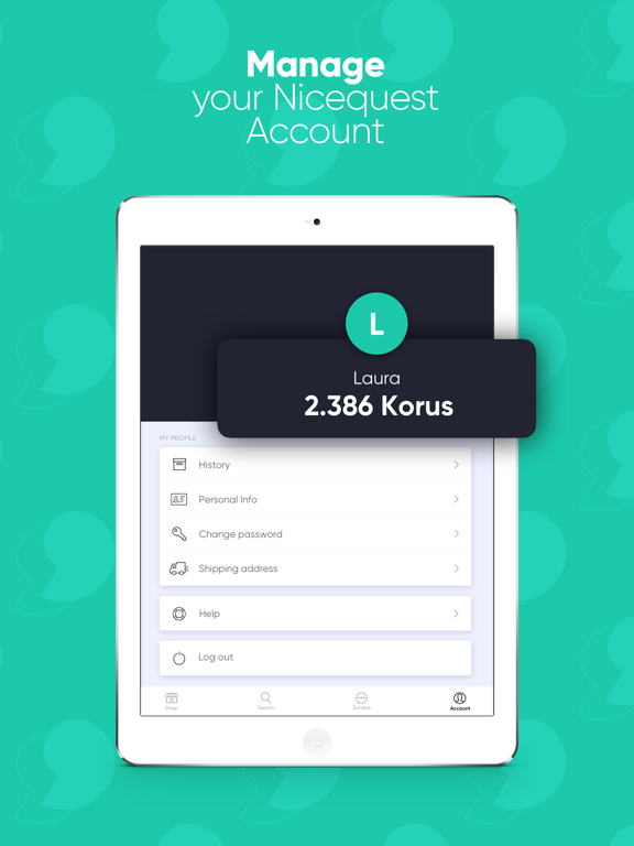 Nicequest iPad screenshot 4 - Lifestyle app