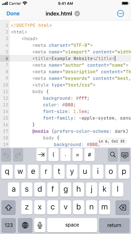 Runestone Text Editor
