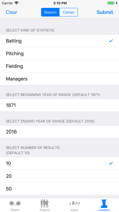 Baseball Stats 2025 Edition Screenshot