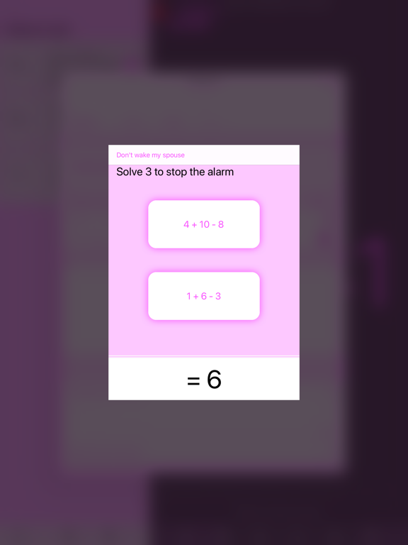 Mathe Alarm Clock - Math Alarm iPad screenshot 5 - Utilities app