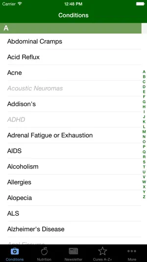 Cures A-Z screenshot 1