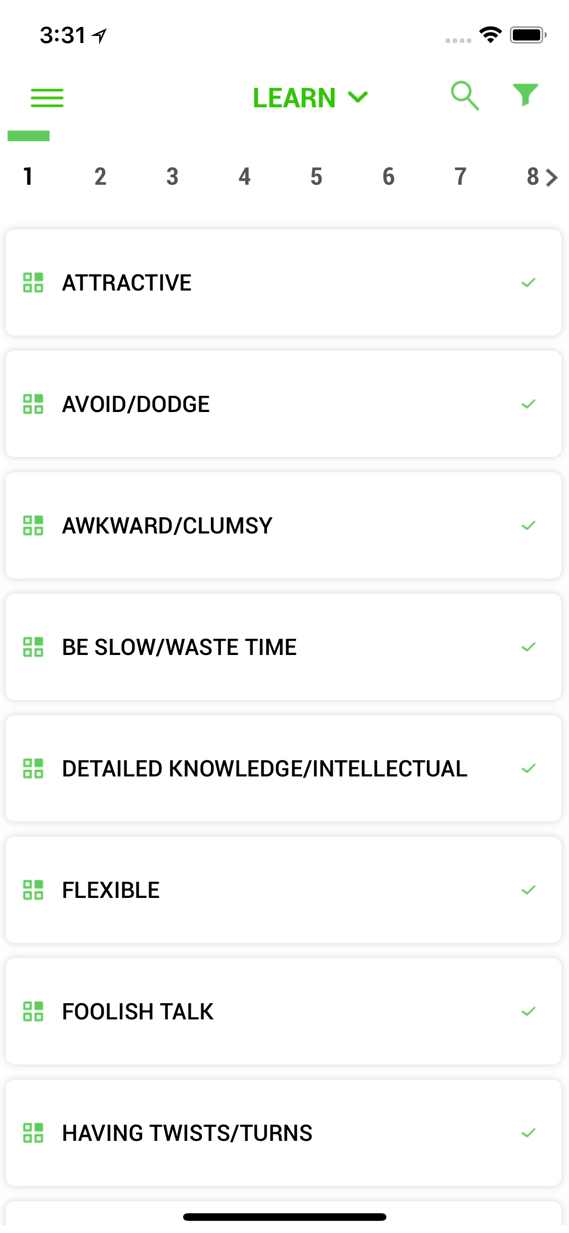 Simplified GRE Vocabulary