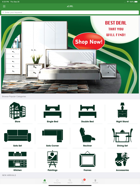 Alomar Furniture مفروشات العمر iPad screenshot 1 - Shopping app