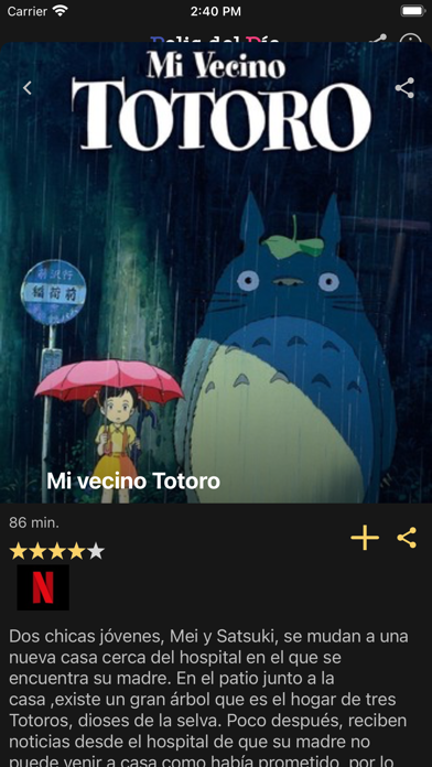 Pelis del Día Screenshot