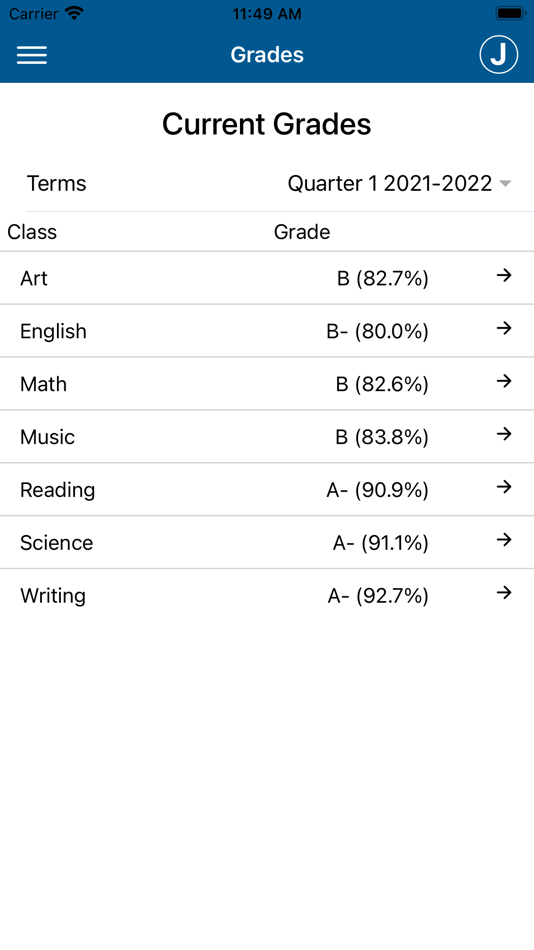 #1. Gradelink Student/Parent App (iOS) Podle: Gradelink Corporation