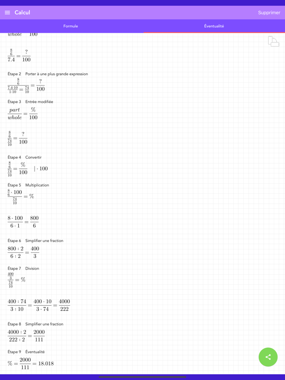 Screenshot #5 pour Calculer le pourcentage PRO