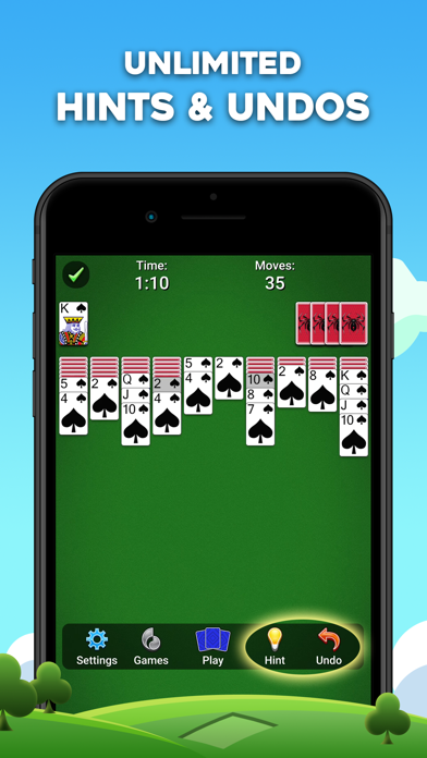 Spider Solitaire: Card Game Screenshot